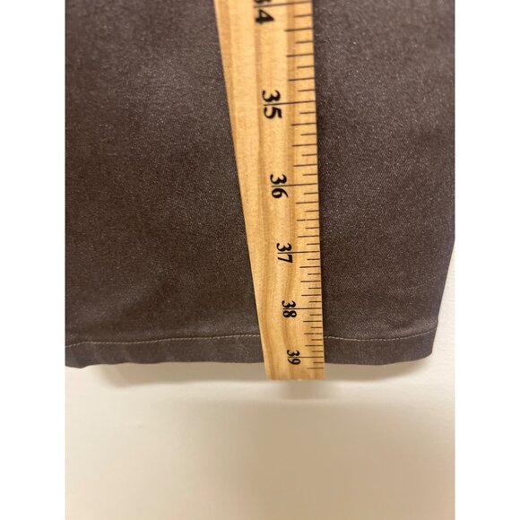 Lafayette 148 Metallic Brown Straight-Leg Thompson Pants Womens Size 14 - Picture 8 of 10